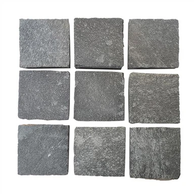 Hardscapes কালো কোয়ার্টজ Cobblestone